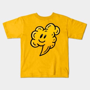 Text Balloon Smiley Doodle Art Kids T-Shirt